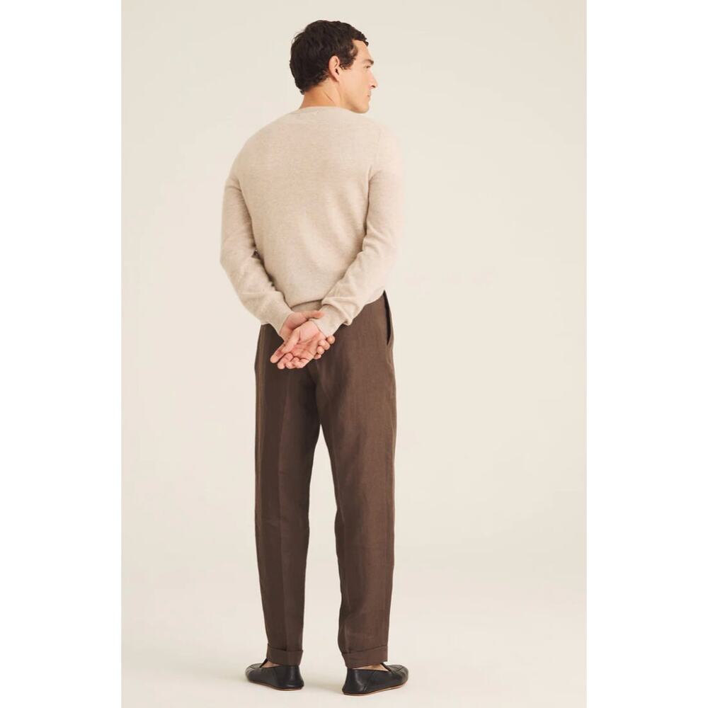 NAADAM The Original Cashmere Crewneck Sweater Men's tan - Picture 3 of 3